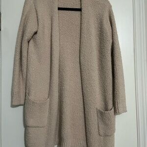 Cozy Cream Open-Front Sweater